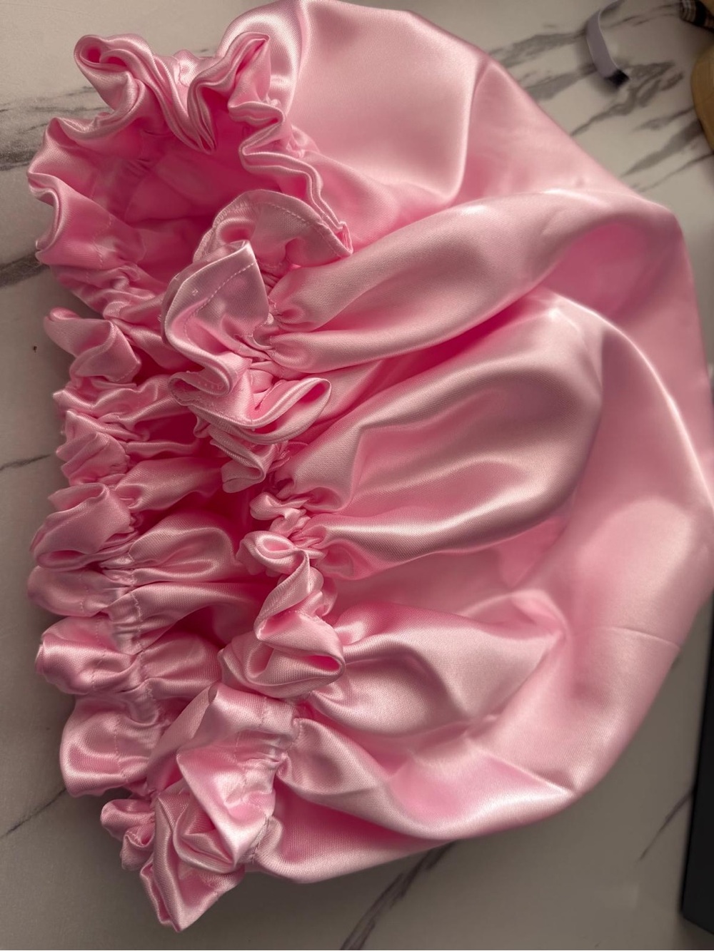 Satin Sleep Bonnet for Women - Pink